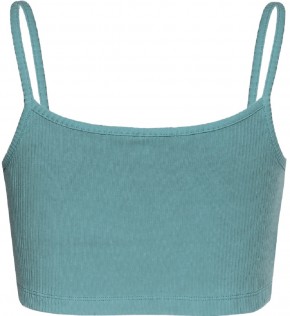 Blue Effect Mädchen geripptes Crop Spaghetti-Top karibikgrün