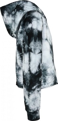 Blue Effect Mädchen Boxy Kapuzen-Sweat-Shirt / Hoodie schwarz batik