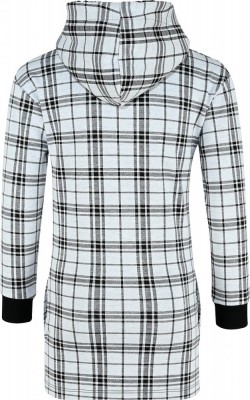 Blue Effect Mädchen Langarm-Kleid Oohlala Sweat-Kleid Karo grau schwarz 176