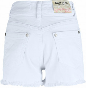 Blue Effect Mädchen High-Waist Jeans Shorts Open Seam schneeweiß NORMAL