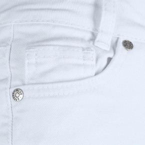 Blue Effect Mädchen High-Waist Jeans Shorts Open Seam schneeweiß NORMAL