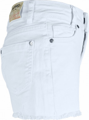 Blue Effect Mädchen High-Waist Jeans Shorts Open Seam schneeweiß NORMAL