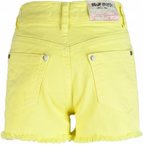 Blue Effect Mädchen High-Waist Jeans Shorts Open Seam soft lemon antik NORMAL