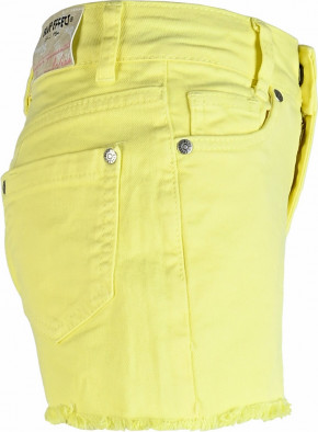 Blue Effect Mädchen High-Waist Jeans Shorts Open Seam soft lemon antik NORMAL