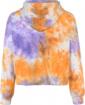 Blue Effect Mädchen Boxy Kapuzen-Sweat-Shirt / Hoodie HAPPYDAY Batik orange purple