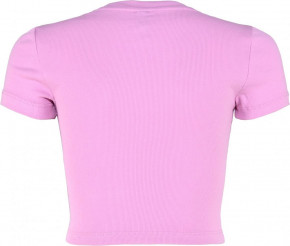 Blue Effect Mädchen geripptes Crop T-Shirt roseviolett