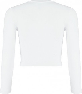 Blue Effect Mädchen geripptes Boxy Langarm-Shirt schneeweiß 140