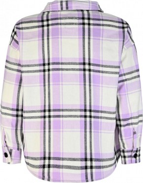 Blue Effect Mädchen Overshirt Jacke karo lila