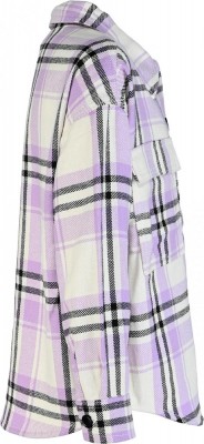 Blue Effect Mädchen Overshirt Jacke karo lila