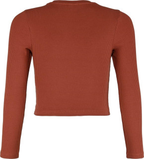 Blue Effect Mädchen geripptes Boxy Langarm-Shirt rost 176