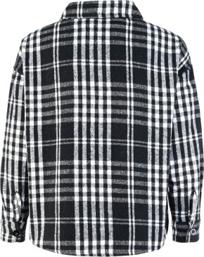 Blue Effect Mädchen Overshirt Jacke karo schwarz