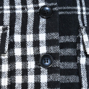 Blue Effect Mädchen Overshirt Jacke karo schwarz