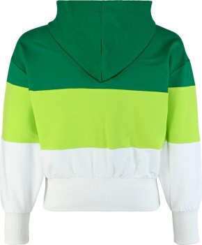 Blue Effect Mädchen Boxy Hoodie/ Kapuzen-Sweat-Shirt COLOR BLOCKED gritzegrün