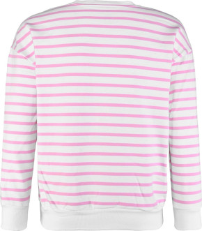 Blue Effect Mädchen Sweat-Shirt/Sweater INFINITE POWER pink weiß Streifen