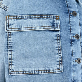 Blue Effect Mädchen Jeans Overshirt Jacke light blue