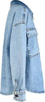 Blue Effect Mädchen Jeans Overshirt Jacke light blue