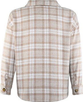 Blue Effect Mädchen Overshirt Jacke karo beige