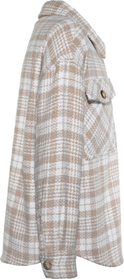 Blue Effect Mädchen Overshirt Jacke karo beige