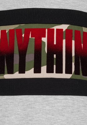 Blue Effect Jungen Sweat-Shirt ANYTHING Camouflage Colorblock hellgrau melange 140