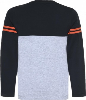 Blue Effect Jungen Langarmshirt/Longsleeve Sporty-Farbenblock hellgrau melange 92