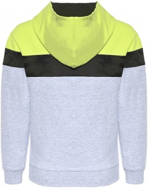 Blue Effect Jungen Kapuzen-Sweat-Shirt/Hoodie Camouflage hellgrau melange 128