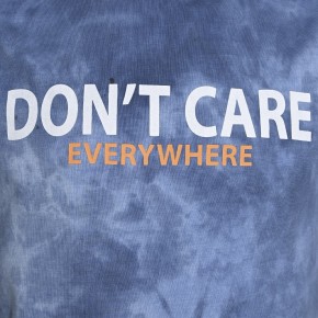 Blue Effect Jungen T-Shirt DON´T CARE dunkelmarine batik 140