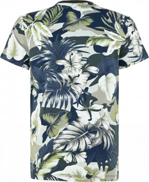 Blue Effect Jungen T-Shirt JUNGLE TIME Blumen grün 128