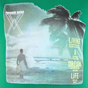 Blue Effect T-Shirt LIVING A DREAM gritzegrün