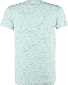 Blue Effect T-Shirt Sechsecke allover rauchmint