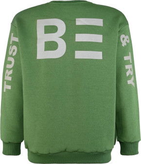 Blue Effect Jungen Sweat-Shirt Oversized BE TRUST AND TRY zypresse