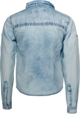 Blue Effect Mädchen Langarm-Bluse denim light washed 170/176
