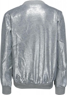 Blue Effect Mädchen Sweat-Jacke silber beschichtet