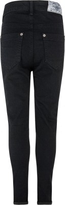 Blue Effect cropped Mädchen High-Waist Jeans black clean SLIM