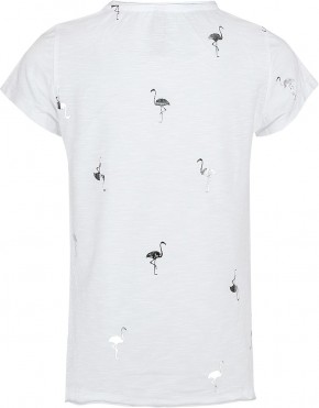 Blue Effect Mädchen T-Shirt Wendepailletten FLAMINGO weiß 104