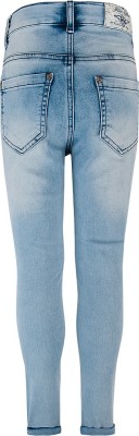 Blue Effect Mädchen cropped High-Waist Jeans blue bleached NORMAL