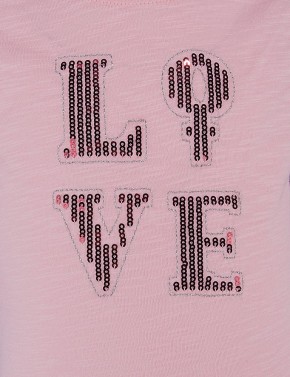 Blue Effect Mädchen Langarm-Shirt/Longsleeve Paillettten-LOVE candy