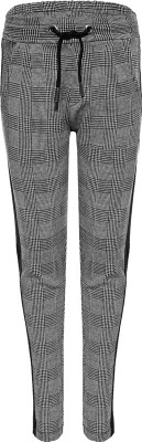 Blue Effect Mädchen Hose mit seitl. Streifen karo grau