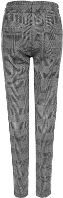 Blue Effect Mädchen Hose mit seitl. Streifen karo grau