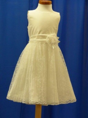 MONNY Kommunionkleid BRODE ecru taft