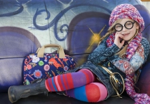 Bonnie Doon Strumpfhose "Co-Stripe" navy heather