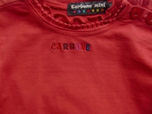 Carbone Langarmshirt flowers rot Gr. 74
