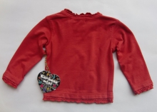 Carbone Langarmshirt flowers rot Gr. 74