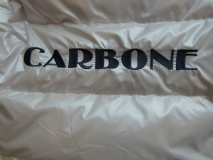 Carbone Daunen-Wende-Jacke offwhite mit Kapuze Gr. 116