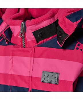 Lego Wear Tec Kinder Schnee-Overall JOHAN dark pink 80