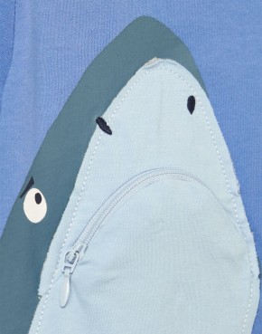 Joules Jungen T-Shirt ZIPADEE Hai blau 92 - 2y