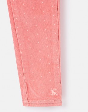Joules Mädchen Feincord Legging CALLEN Sterne pink