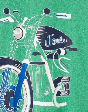 Joules Jungen Langarm-Shirt/Longsleeve RANDALL Motorrad grün