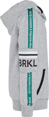 Blue Effect Jungen Kapuzen-Sweat-Shirt/Hoodie BRKLYN hellgrau melange 152