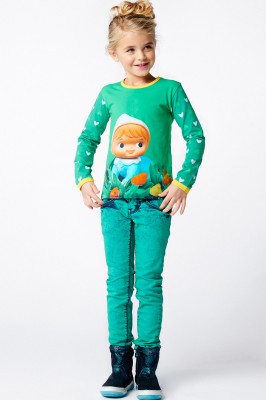 Mim-Pi Langarm-Shirt/Longsleeve Püppchen multicolor