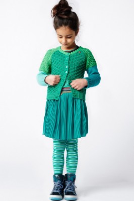 Mim-Pi Strumpfhose Streifen grün